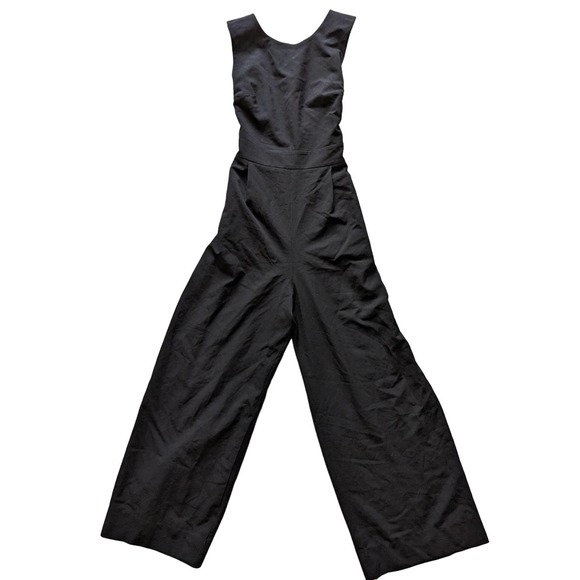NWOT COS Wool Wide Leg Cross Back Jumpsuit Size 8 - Picture 5 of 16